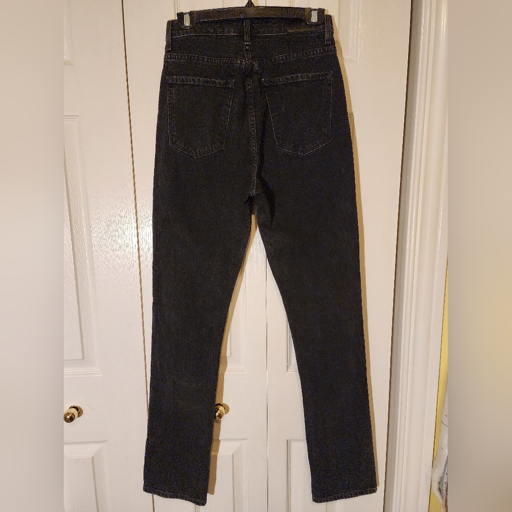 GOLDSIGN Lawler high-rise slim-leg jeans 25W 32L In Black - Picture 10 of 16